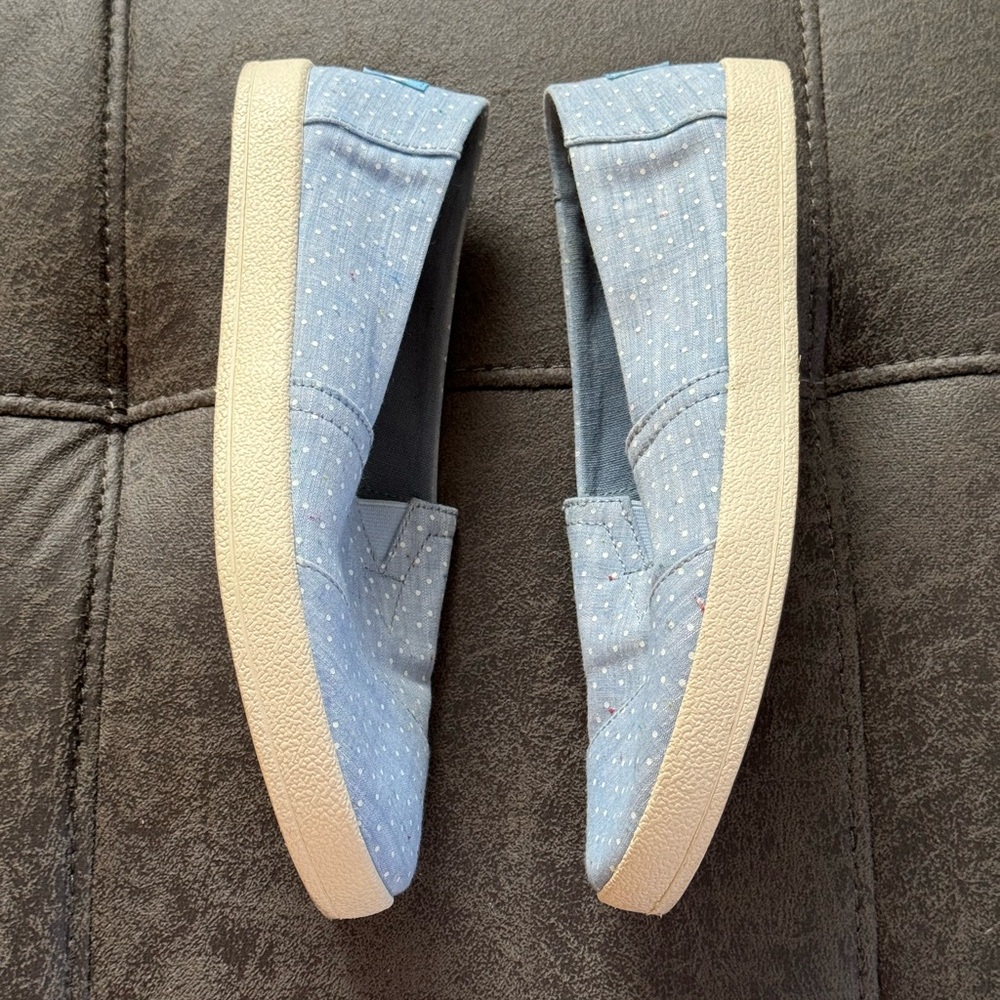 Toms Women’s Slip-on Shoes Light Blue Size 7 - Picture 8 of 9